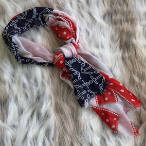 Red White & Blue Nautical Flag Scarf
